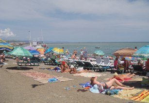 Пляж в Алуште