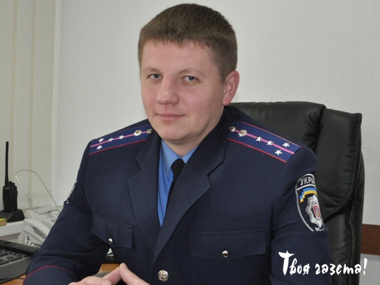 Владимир Юдин, начальник криминальной милиции Алуштинского ГО ГУМВД, капитан милиции. Фото Евгении Асмоловой.